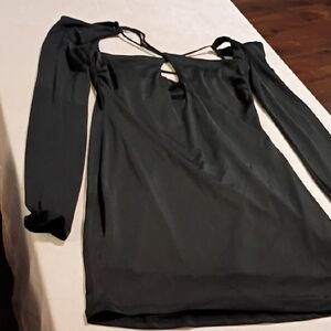 Lucy in the Sky Black Long Sleeve Dress